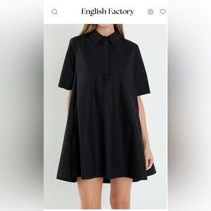 English factory black dress
